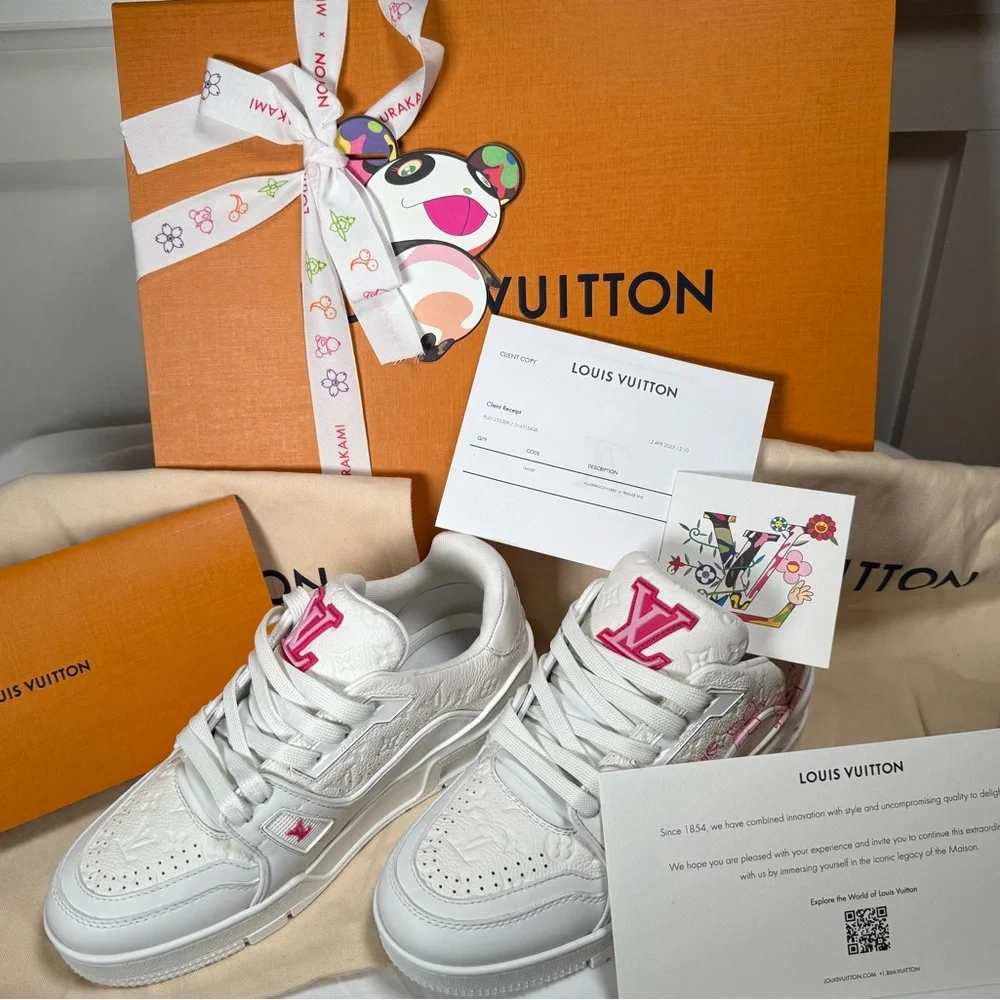 LV x Murakami Sneakers - US Size 6 (36 IT) - Limited Edition from 2025 - Picture 12 of 14